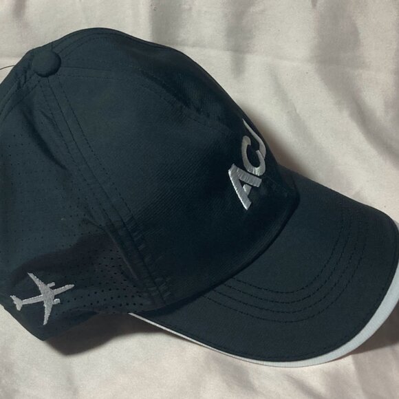 ACJ Airbus Corporate Jets Hat Cap Nike Golf Dri-Fit Private Black NWT NEW w/ Tag - Picture 1 of 9